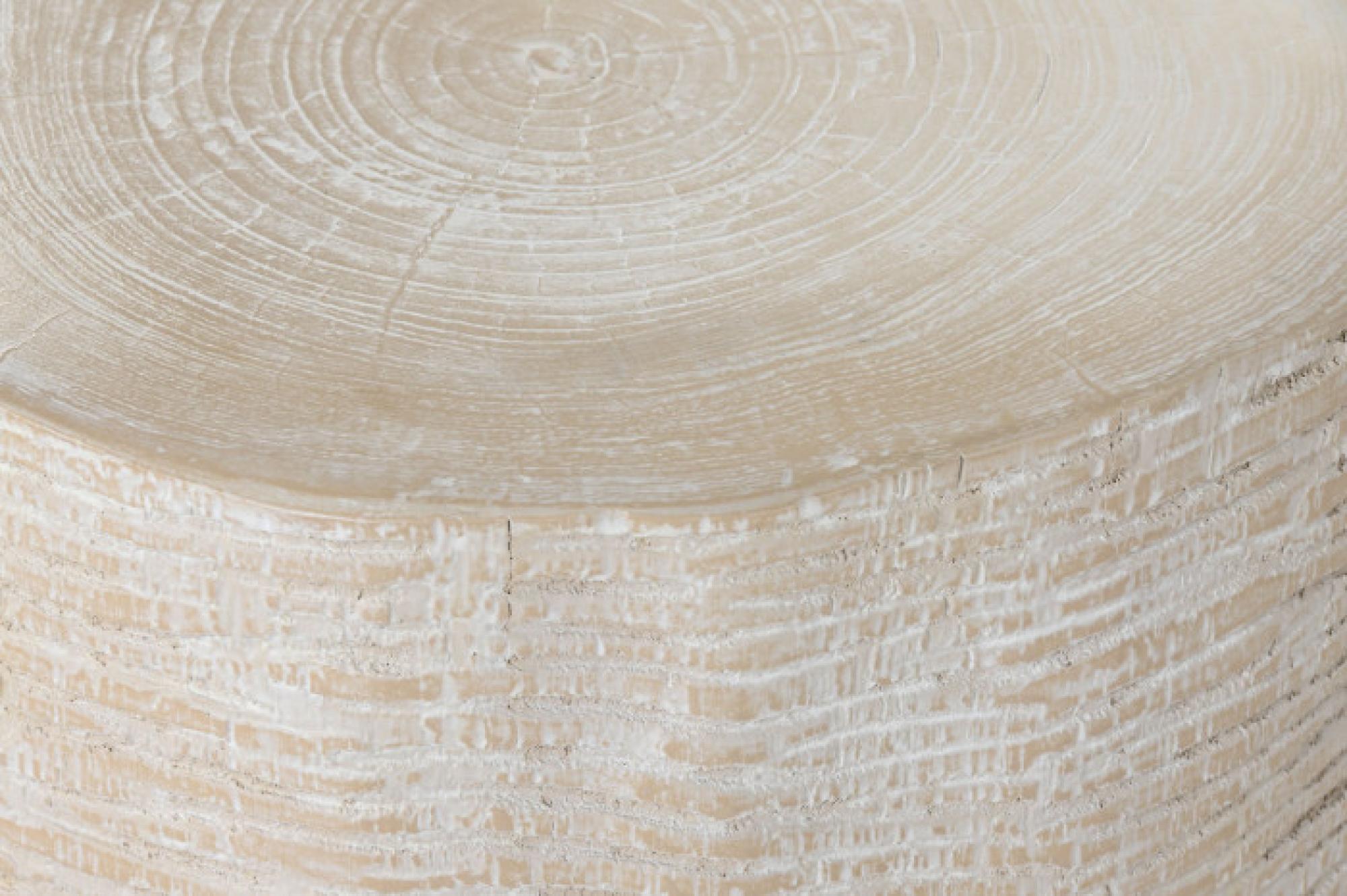 Product photograph of Madera Mungur Carved Round Side Table from Choice Furniture Superstore.